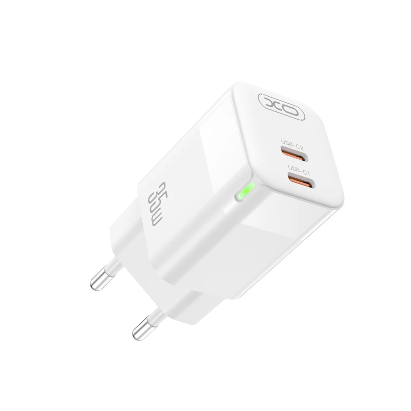 XO Dual PD 35W GaN Lamp Display Fast Charger