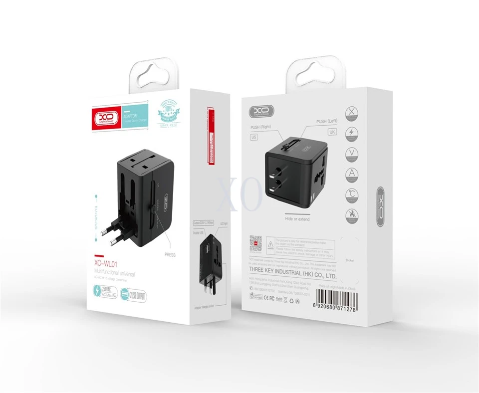 Universal Travel Charger For UK, EU, US