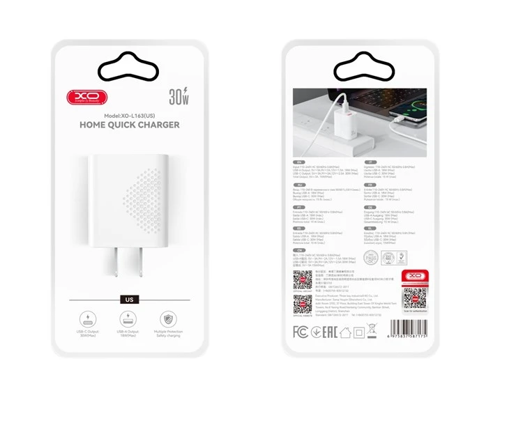 XO L163 30w Fast Charger