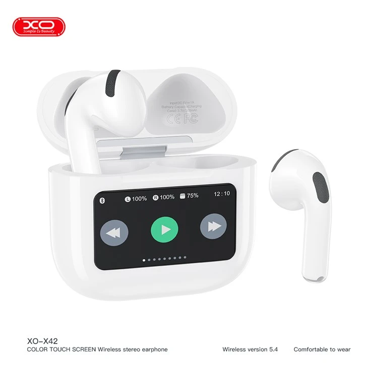 XO Dwots Touch Smart Touch Screen Display Black Tws Earbuds
